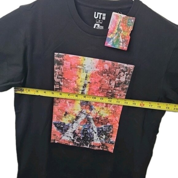 Uniqlo The World of CLAMP Tokyo Tower 1398 Graphic Tee Gundam Black Men Size M - Picture 6 of 8